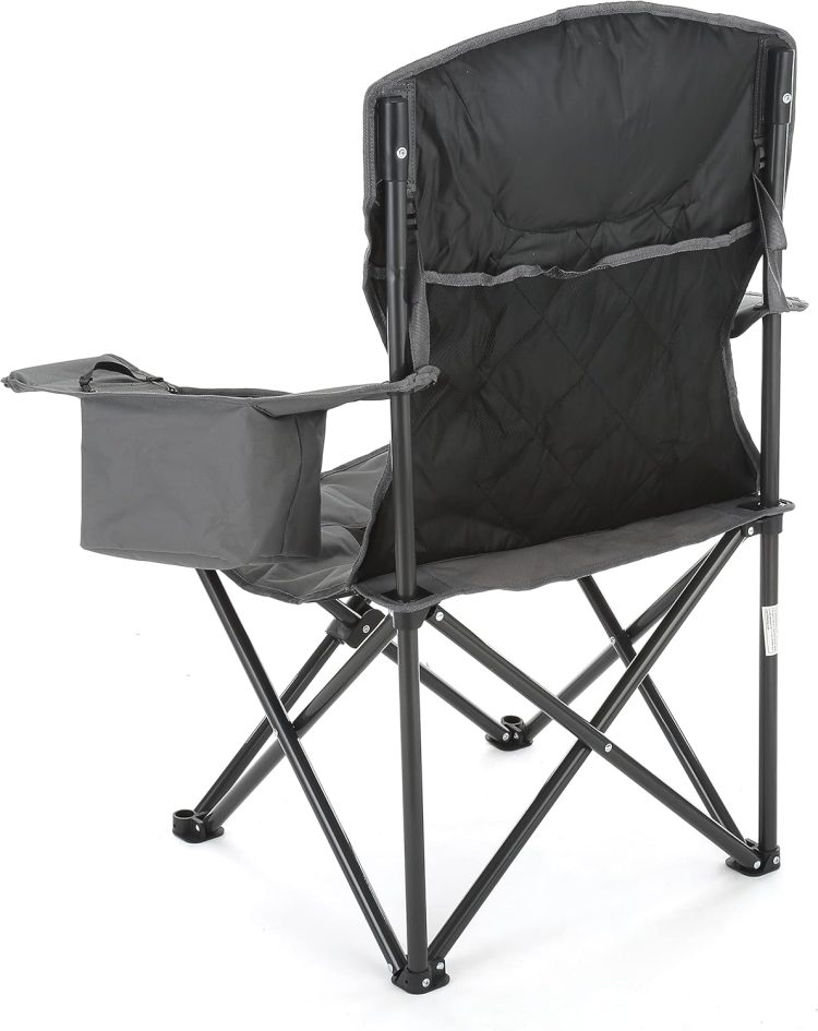 ARROWHEAD OUTDOOR Portable Folding Camping Quad Chair w/ 6-Can Cooler, Cup & Wine Glass Holders, Heavy-Duty Carrying Bag, Padded Armrests, Headrest & Seat, Supports up to 550lbs, USA-Based Support - Image 13