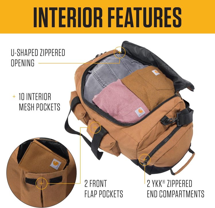 40l Utility Duffel, Heavy-Duty Gear Bag for Jobsite, Gym, & Travel - Image 3