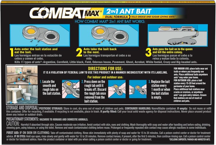 Combat Max 2 in 1 Ant Bait Station, 4 Count - Image 2